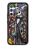 Nightmare Before Christmas Art Glass Samsung Galaxy A54 5G Case