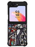 Nightmare Before Christmas Art Glass Samsung Galaxy Z Flip 5 5G 2023 Case