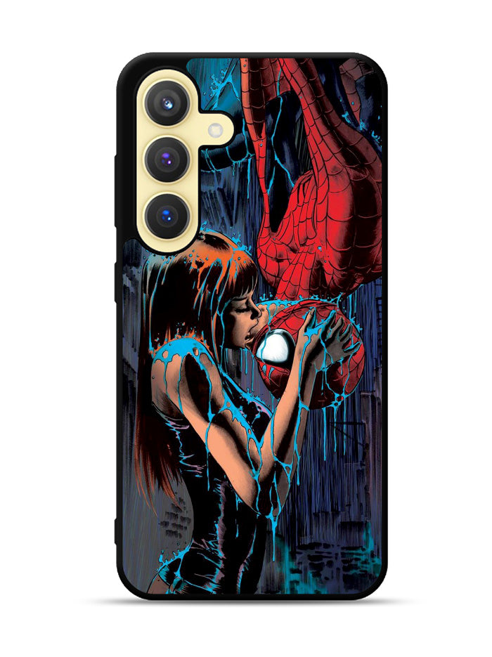 Spiderman Mary Jane Kissing Samsung Galaxy S25 5G Case OV1356