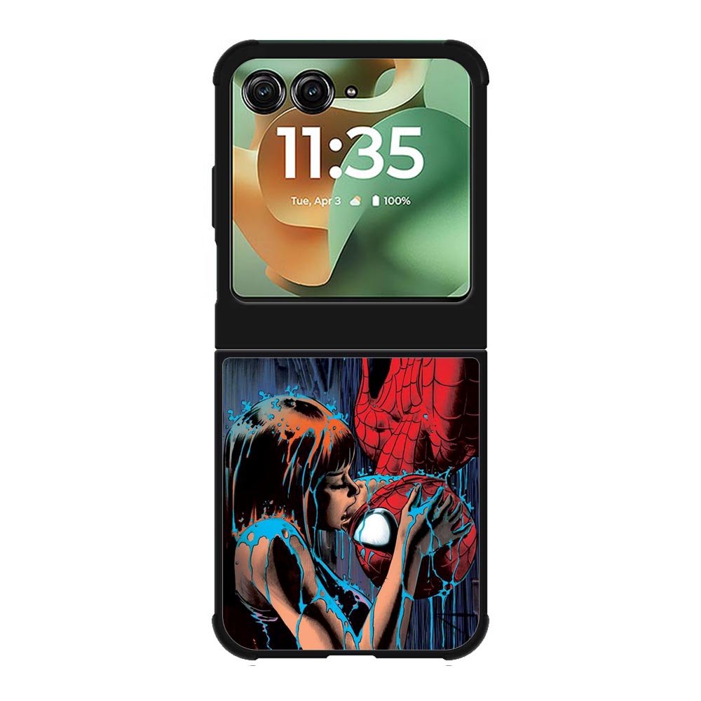 Spiderman Mary Jane Kissing Motorola Moto RAZR 2025 Case OV1356