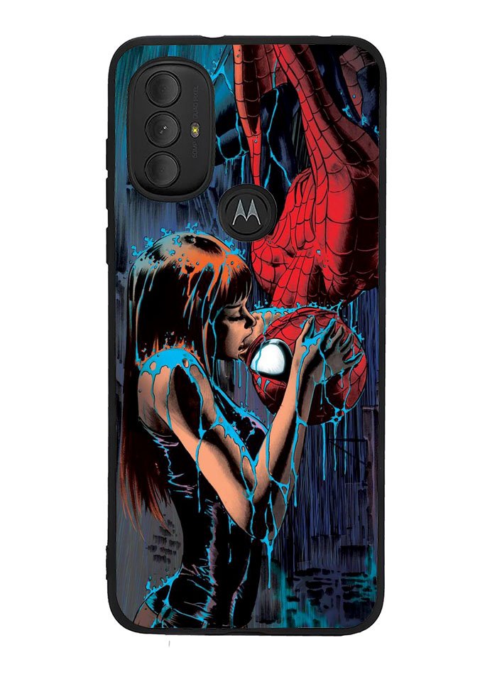 Spiderman Mary Jane Kissing Motorola Moto G Pure 2021 , Moto G Power 2022 Case OV1356