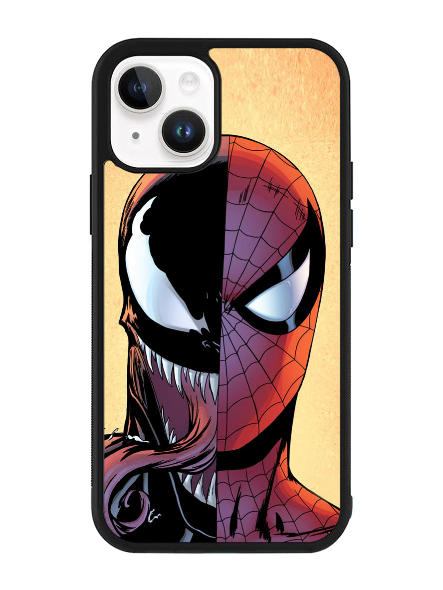 Venom Vs Spiderman Face iPhone 14 Plus Case QC1358