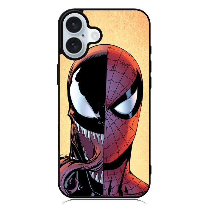 Venom Vs Spiderman Face iPhone 16 Case QC1358