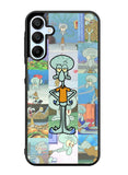 Squidward Spongebob Wallpaper Samsung Galaxy A35 5G Case OV1409