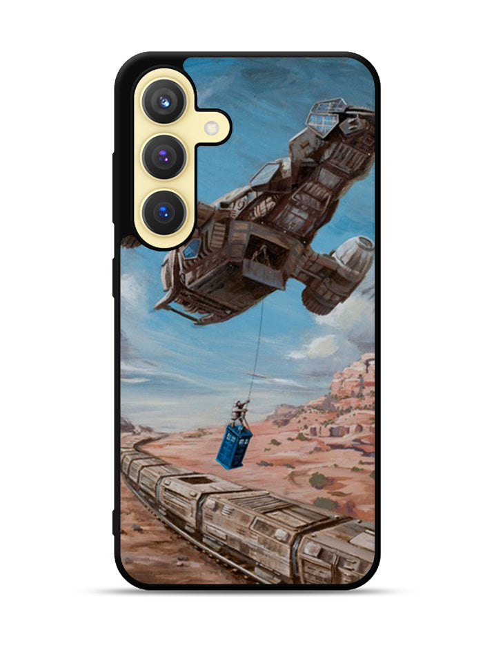 Time Job Firefly Tardis Doctor Who Samsung Galaxy S25 Plus 5G , Samsung Galaxy S25+ 5G Case