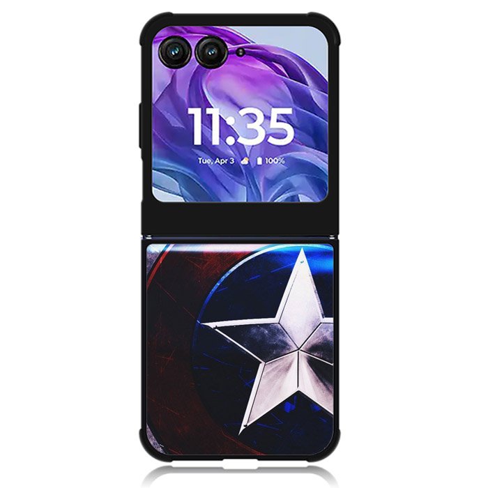 Captain America Motorola Moto Razr Plus 2024 , Moto Razr+ 2024 Case OV1435