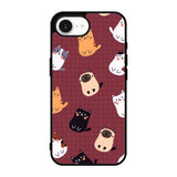 Cat Pattern Wallpaper iPhone 17e Case OV1436