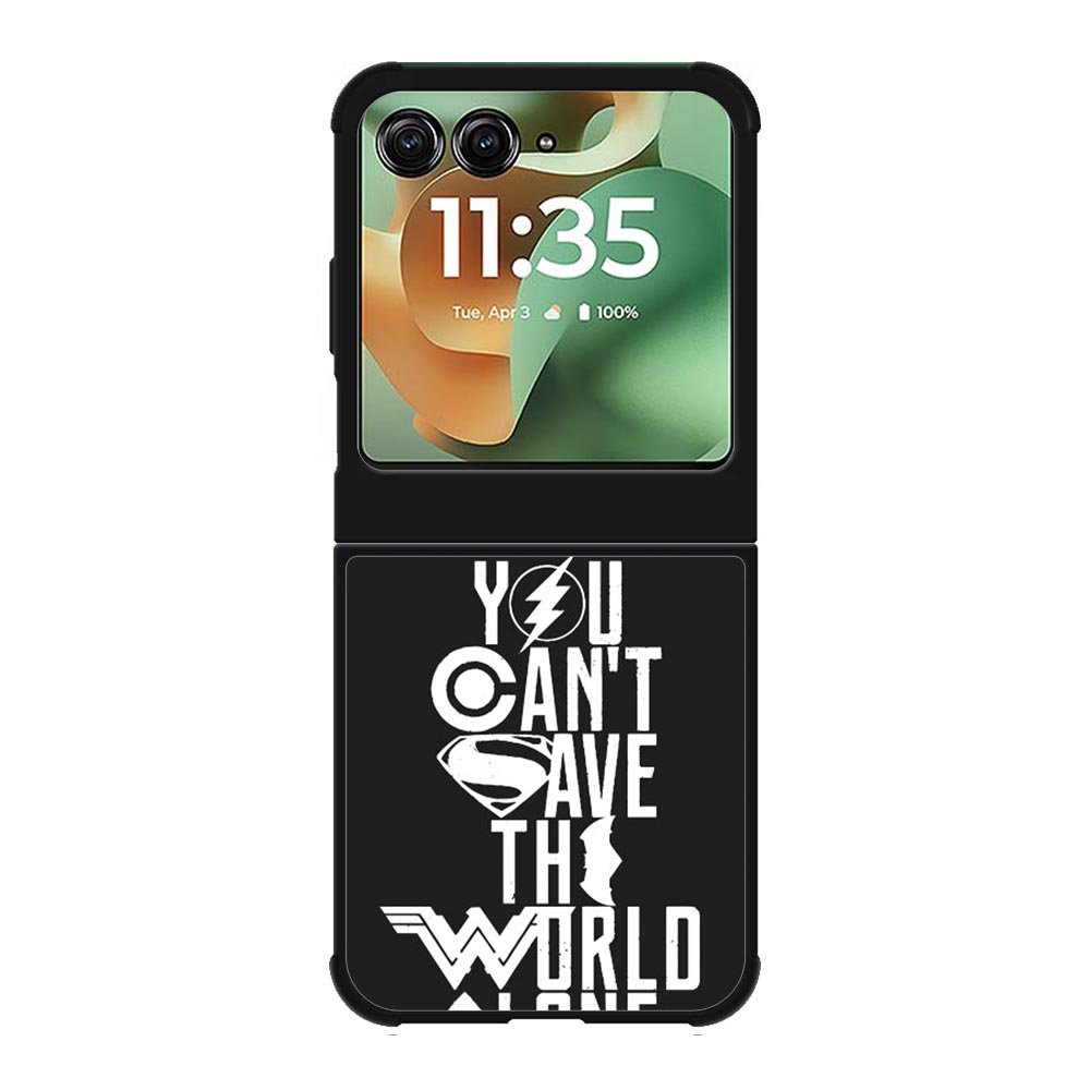 JL You Cant Save The World Alone Motorola Moto RAZR 2025 Case OV1461