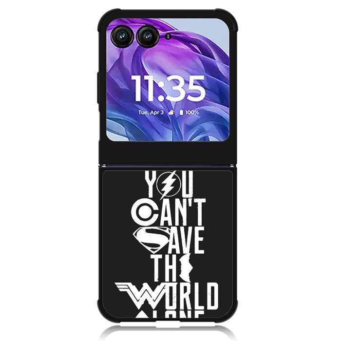 JL You Cant Save The World Alone Motorola Moto Razr Plus 2024 , Moto Razr+ 2024 Case OV1461