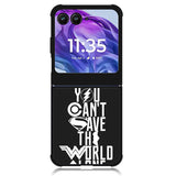 JL You Cant Save The World Alone Motorola Moto Razr Plus 2024 , Moto Razr+ 2024 Case OV1461