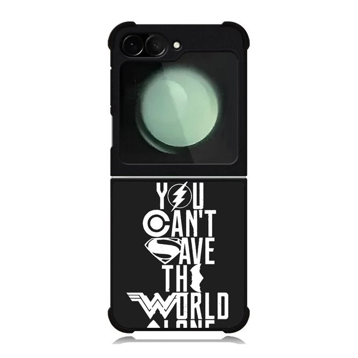 JL You Cant Save The World Alone Samsung Galaxy Z Flip 6 5G 2024 Case OV1461