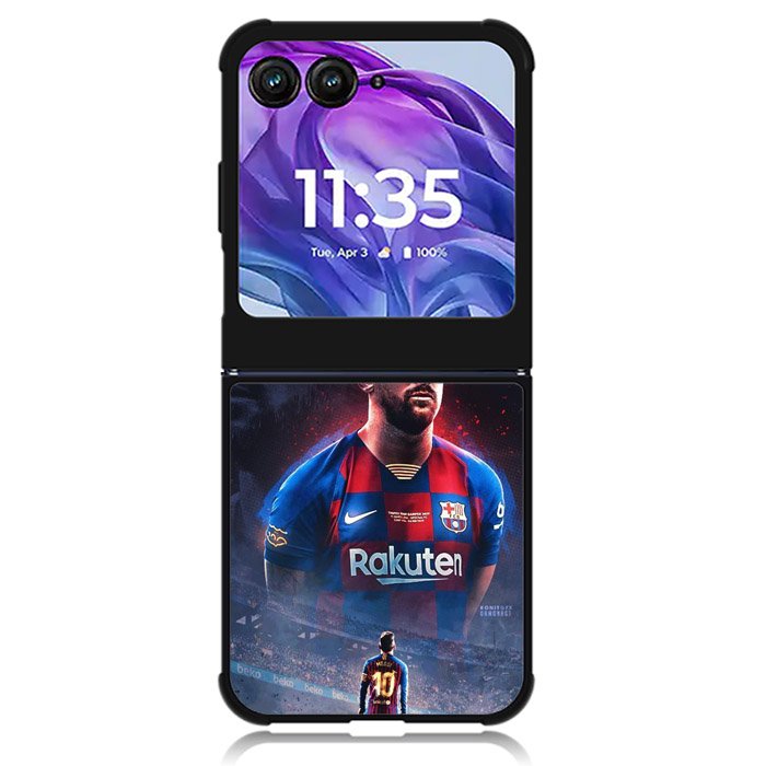 Messi Barcelona 2nd Motorola Moto Razr Plus 2024 , Moto Razr+ 2024 Case