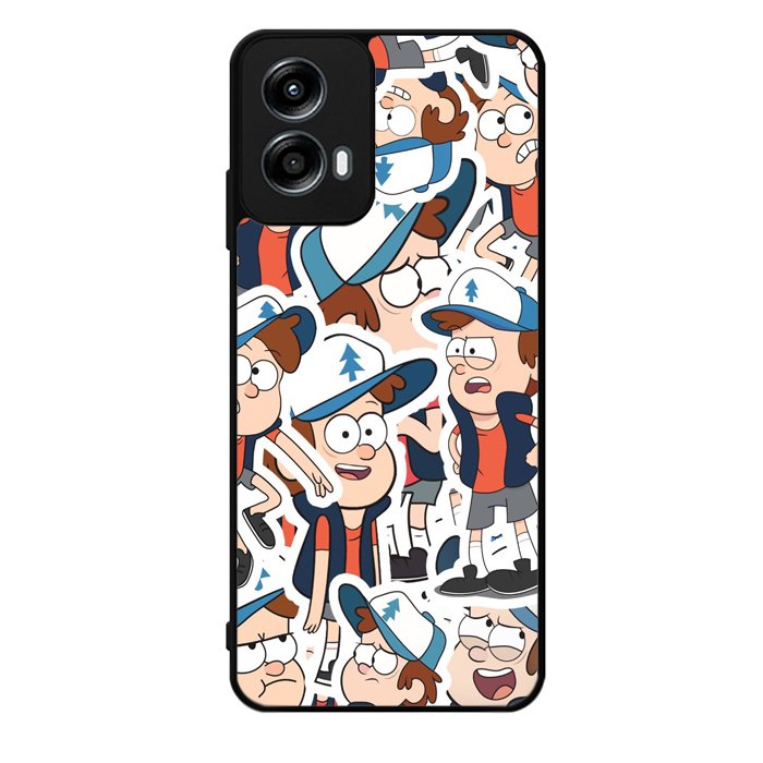 Gravity Falls Pattern Motorola Moto G Play 2024 Case OV7625