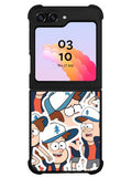 Gravity Falls Pattern Samsung Galaxy Z Flip 5 5G 2023 Case OV7625