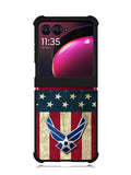 Us Air Force Military Usa Flag Motorola Moto Razr Plus 2023 , Moto Razr+ 2023 Case
