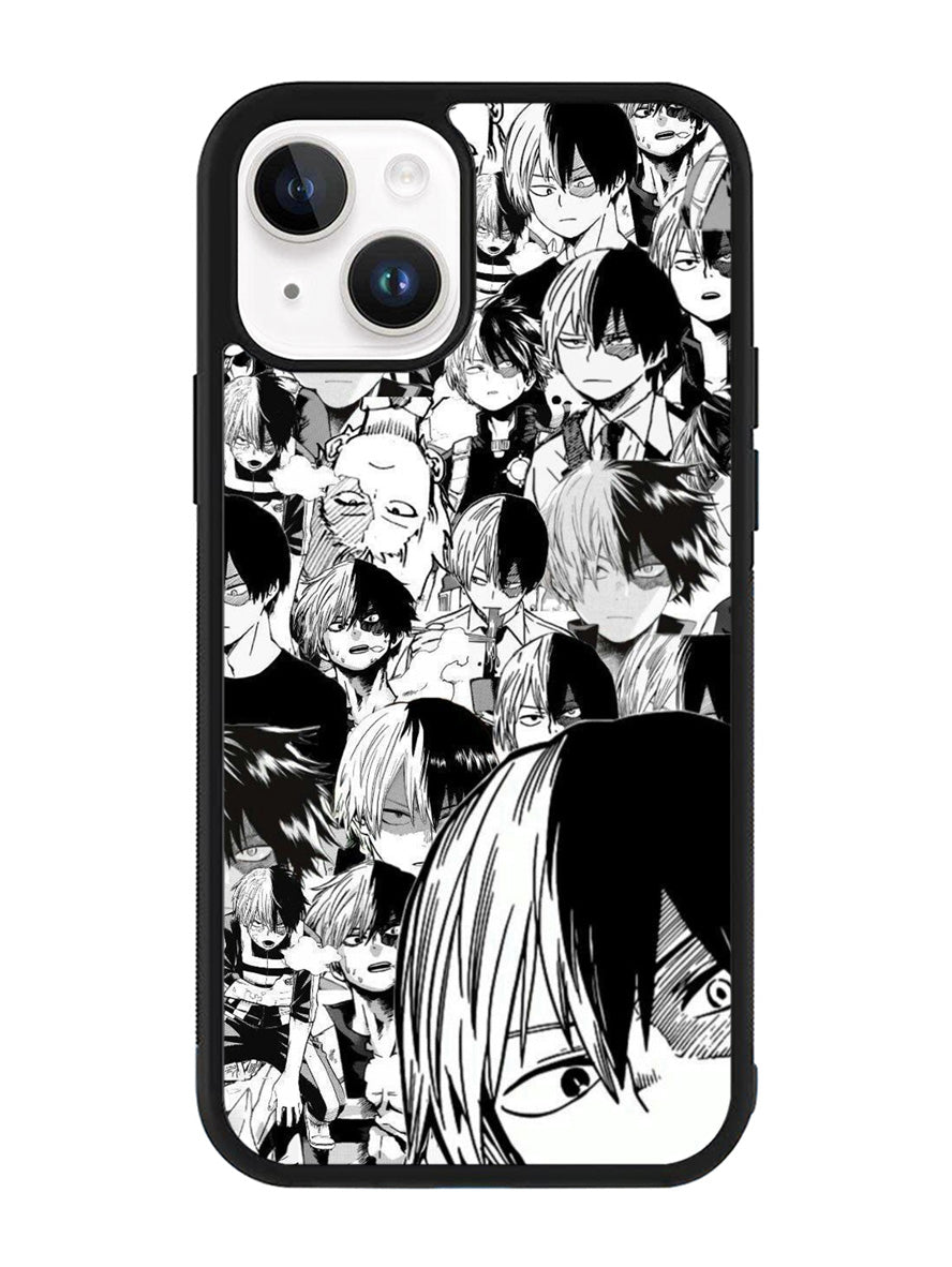 Todoroki Black and White iPhone 14 Case QC7534