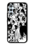 Todoroki Black and White Samsung Galaxy A54 5G Case OV7534
