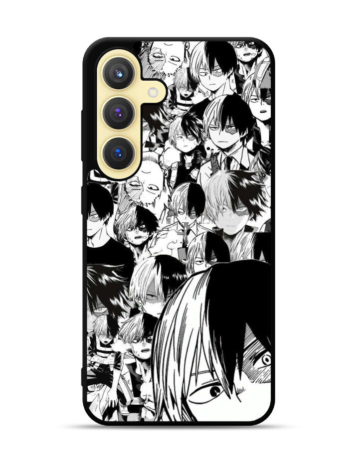 Todoroki Black and White Samsung Galaxy S25 5G Case OV7534