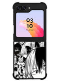 Todoroki Black and White Samsung Galaxy Z Flip 5 5G 2023 Case OV7534