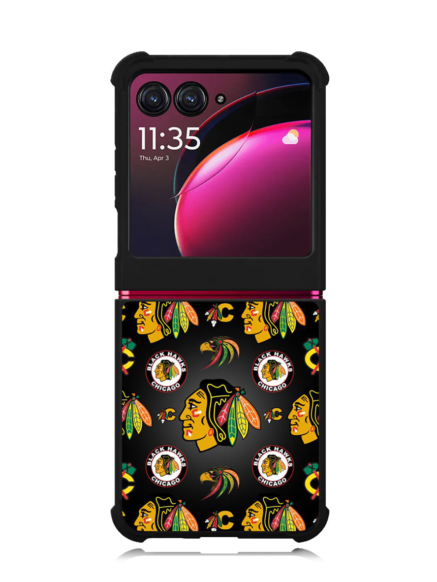 Chicago Blackhawks Pattern Motorola Moto Razr Plus 2023 , Moto Razr+ 2023 Case OV7420