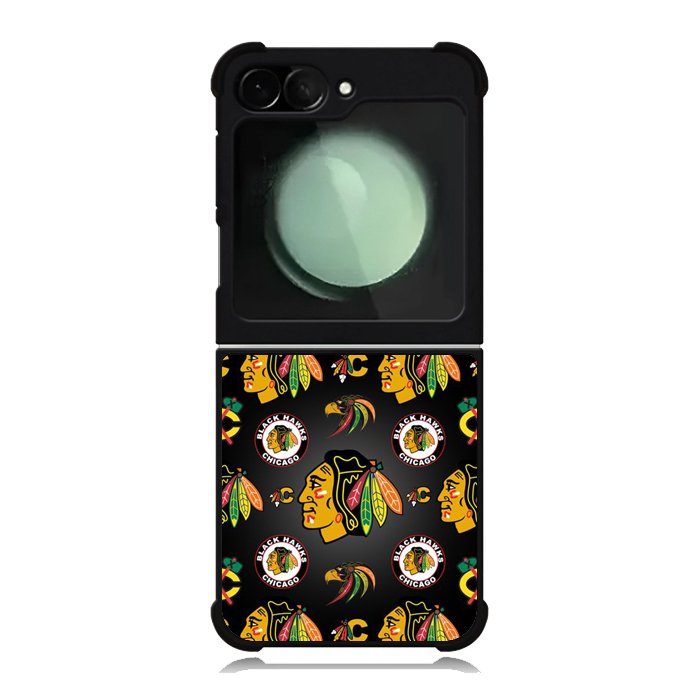 Chicago Blackhawks Pattern Samsung Galaxy Z Flip 6 5G 2024 Case OV7420