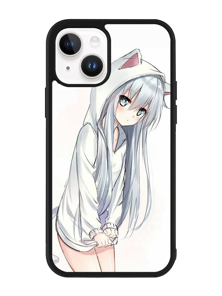 Anime Girl Sketch iPhone 14 Plus Case QC9638