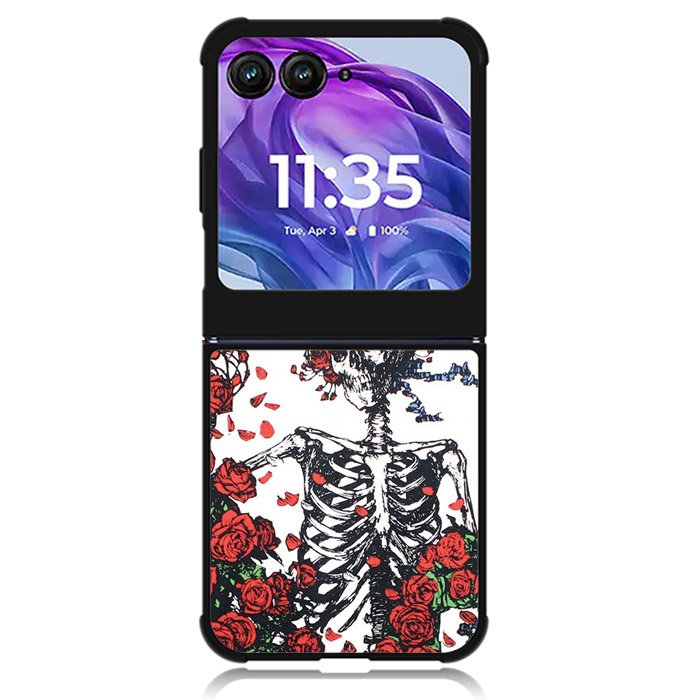Grateful Dead Bones And Roses Motorola Moto Razr Plus 2024 , Moto Razr+ 2024 Case