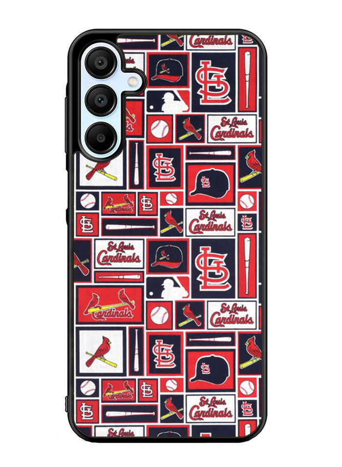 St Louis Cardinals Baseball Doodle Log Samsung Galaxy A35 5G Case OV9600