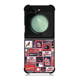 St Louis Cardinals Baseball Doodle Log Samsung Galaxy Z Flip 6 5G 2024 Case OV9600