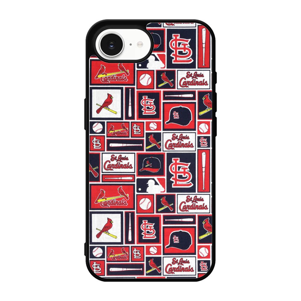 St Louis Cardinals Baseball Doodle Log iPhone 17e Case OV9600