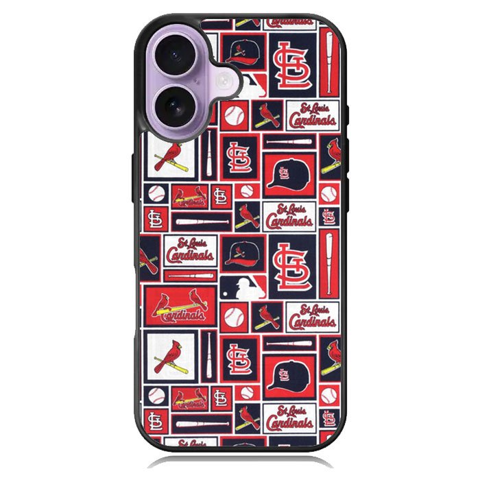 St Louis Cardinals Baseball Doodle Log iPhone 17 Case OV9600