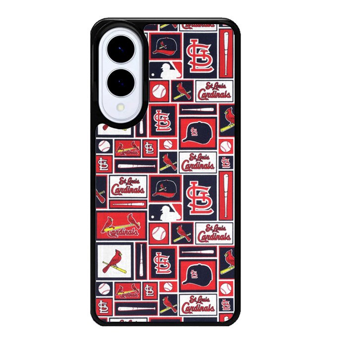 St Louis Cardinals Baseball Doodle Log Samsung Galaxy S25 Edge 5G Case OV9600
