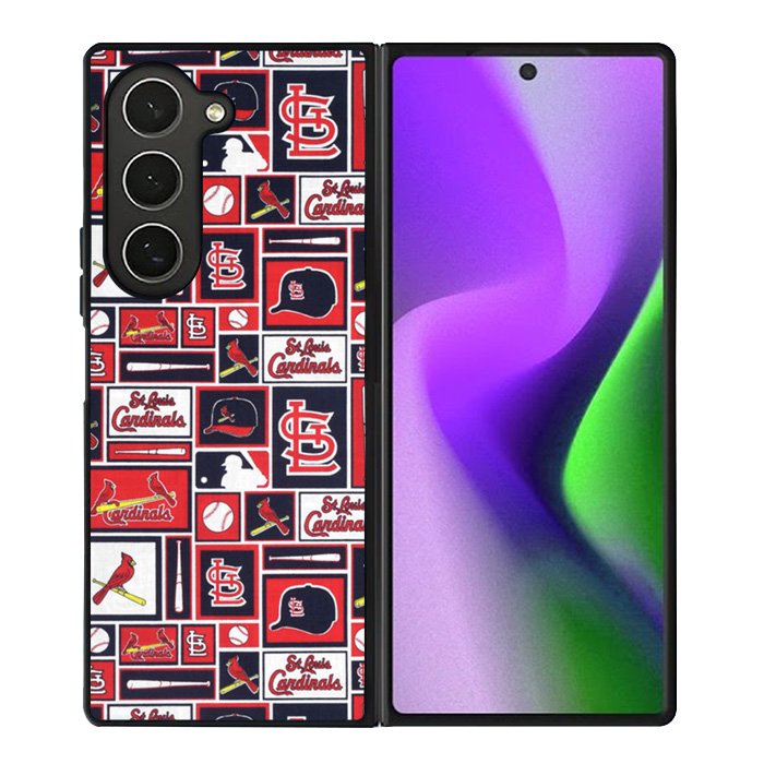 St Louis Cardinals Baseball Doodle Log Samsung Galaxy Z Fold 6 5G 2024 Case OV9600