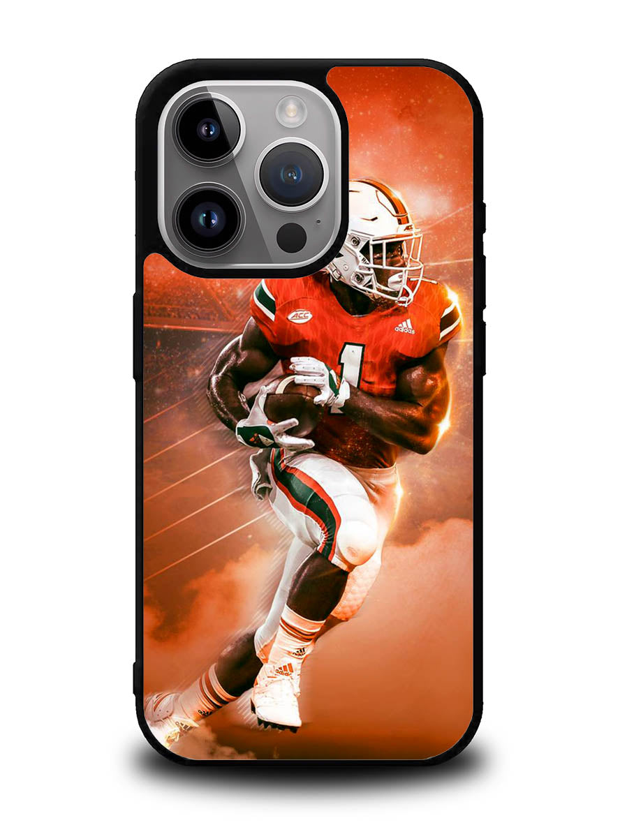 University of Miami Footbal iPhone 16 Pro Max Case OV9597