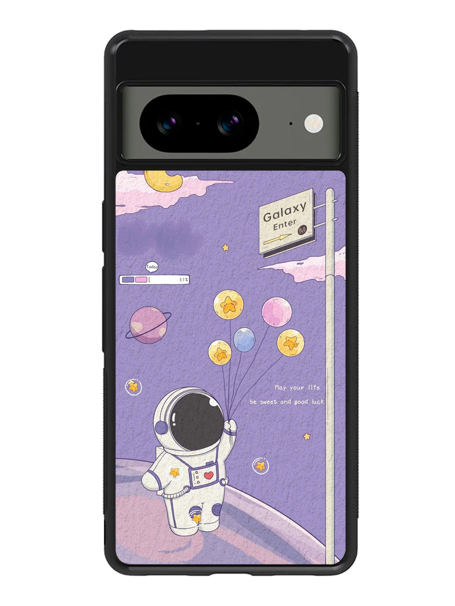 Astronaut Purple Google Pixel 8A Case QC9083