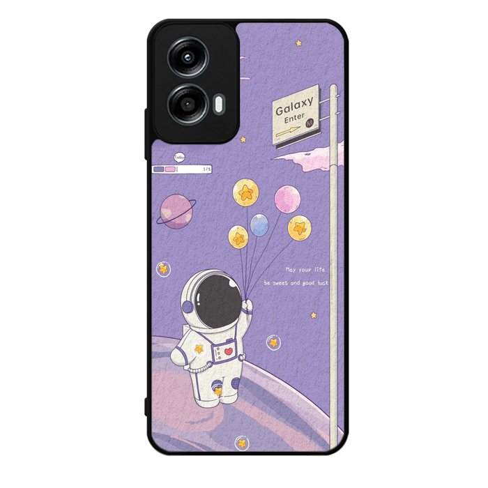 Astronaut Purple Motorola Moto G Play 2024 Case OV9083