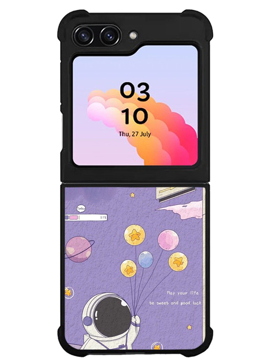 Astronaut Purple Samsung Galaxy Z Flip 5 5G 2023 Case OV9083