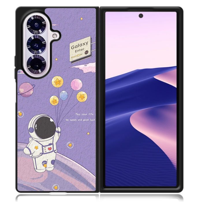 Astronaut Purple Samsung Galaxy Z Fold 7 Case OV9083