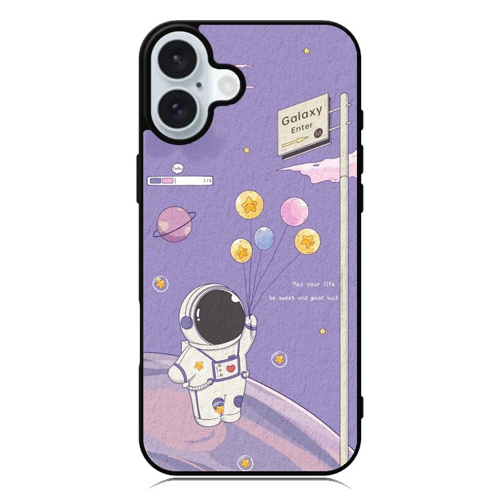 Astronaut Purple iPhone 16 Case QC9083