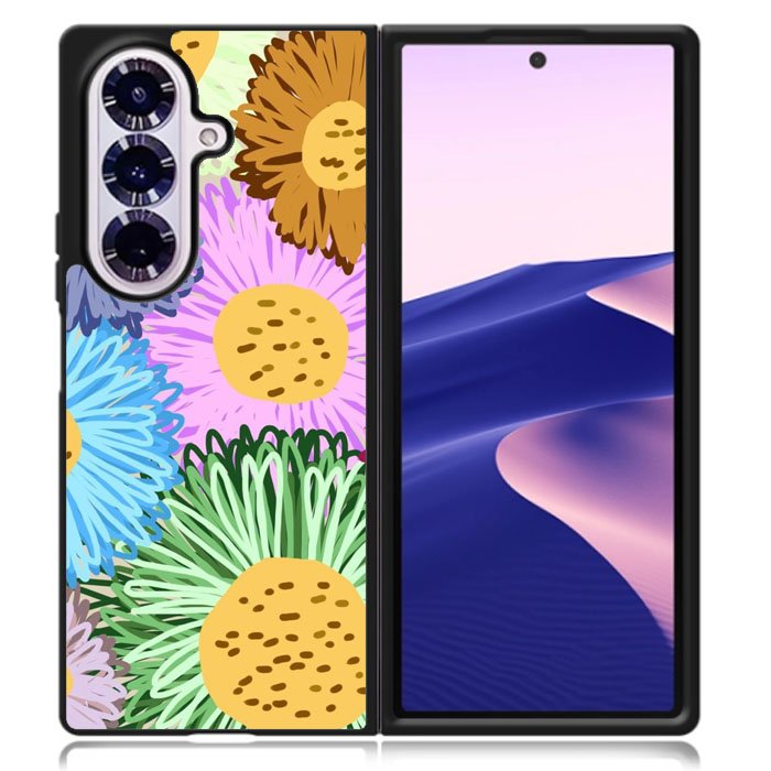 Flower Art Samsung Galaxy Z Fold 7 Case OV9072