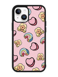 Girly Rainbow Pattern iPhone 14 Case QC9070
