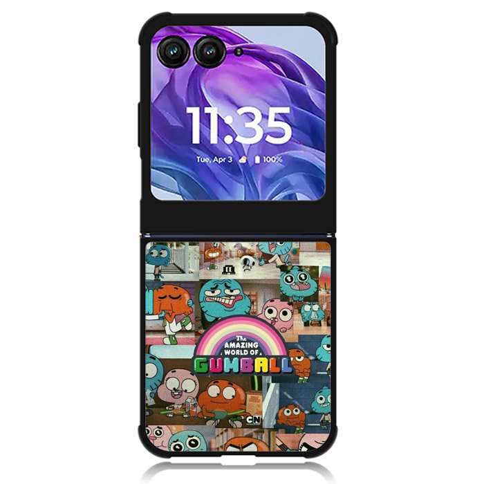 Gumball Pattern Motorola Moto Razr Plus 2024 , Moto Razr+ 2024 Case OV9068