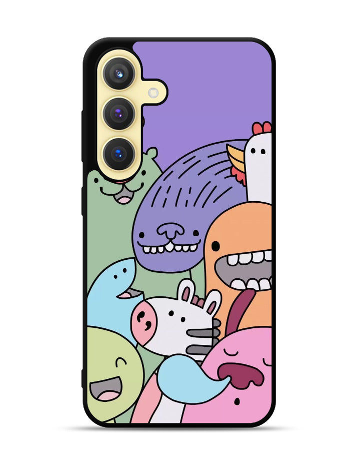 Kawaii Doodle Samsung Galaxy S25 5G Case OV9062