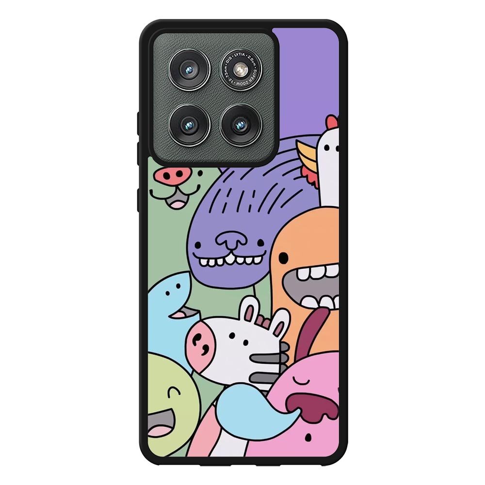 Kawaii Doodle Motorola Moto Edge 2025 Case QC9062