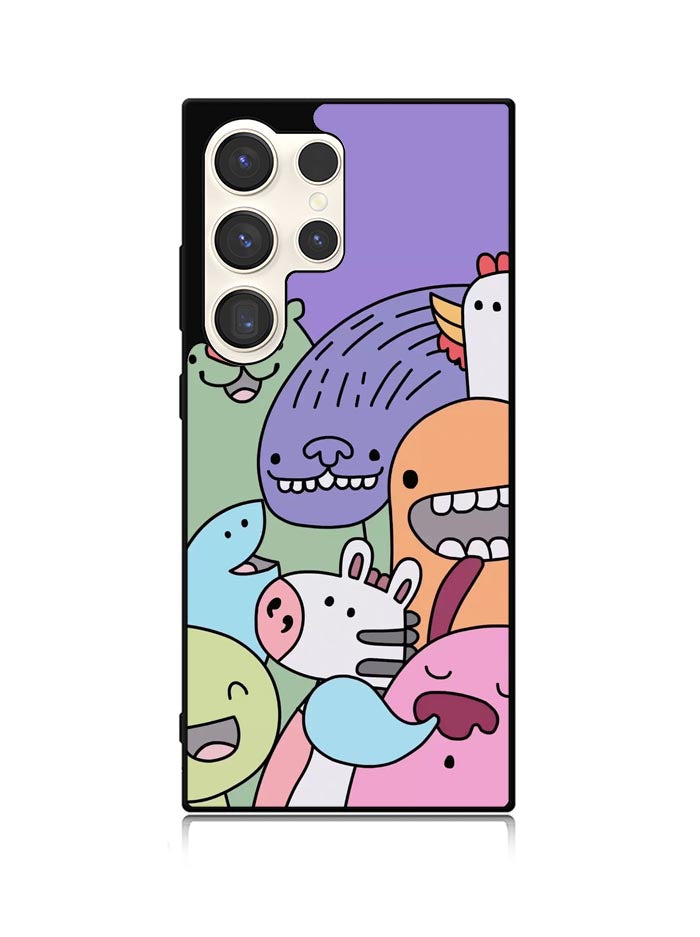 Kawaii Doodle Samsung Galaxy S23 Ultra 5G Case QC9062