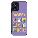 Kawaii Emoji Happy Motorola Moto G Play 2024 Case OV9061