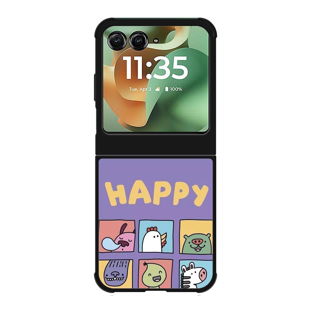 Kawaii Emoji Happy Motorola Moto RAZR 2025 Case OV9061