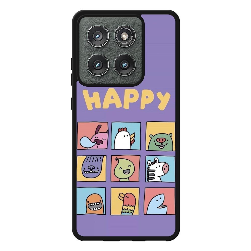 Kawaii Emoji Happy Motorola Moto Edge 2025 Case QC9061
