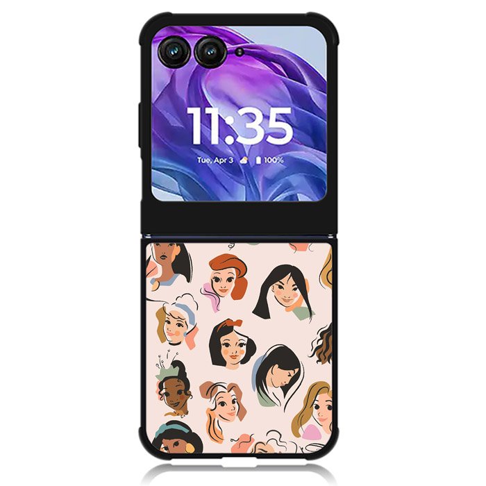 Princess Disney Face Motorola Moto Razr Plus 2024 , Moto Razr+ 2024 Case OV9053