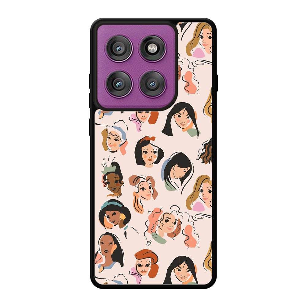 Princess Disney Face Motorola Moto Edge 60 Pro Case QC9053